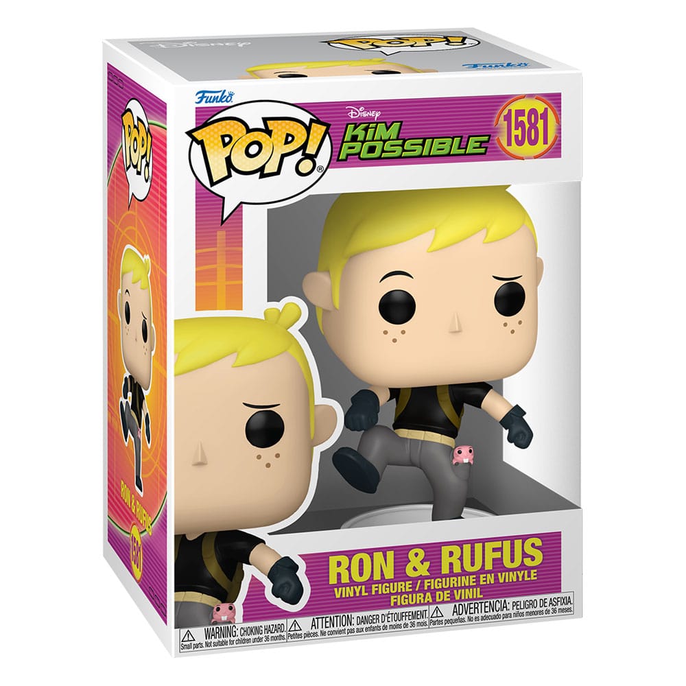 Funko pop disney kim possible - ron w - rufus - Imagen 2