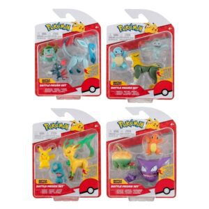 889933951559 | P/N: BOTI37697 | Cod. Artículo: MGS0000009679 Pack de 3 fuguras pokemon batalla ola 10 surtido de 4