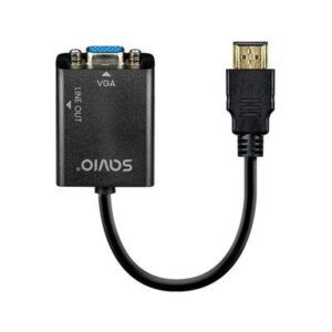 ADAPTADOR HDMI (M)-VGA(H)+MINI JACK 3.5 MM SAVIO 5901986048947 P/N:  | Ref. Artículo: