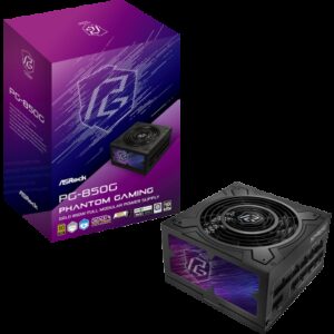 Asrock Phantom Gaming PG-850G unidad de fuente de alimentación 850 W 20+4 pin ATX ATX Negro 4710483948497 | P/N: 90-UXP085-GFEAAB | Ref. Artículo: 1393609