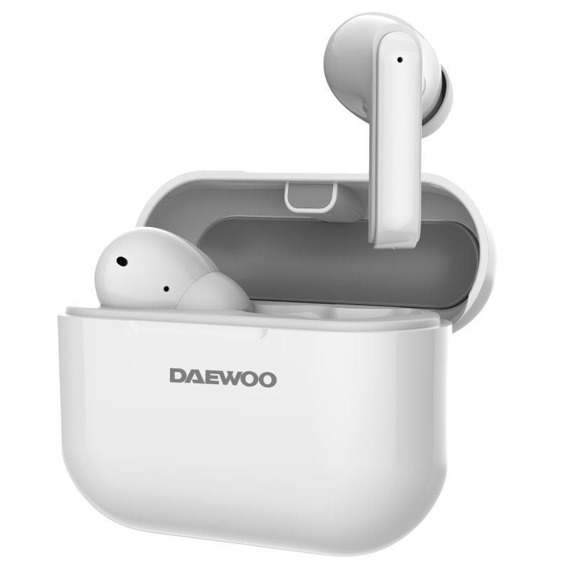 Auriculares Bluetooth Daewoo DW2005 con estuche de carga/ Autonomía 6h/ Blancos - Imagen 2