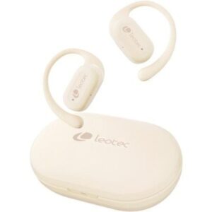 Auriculares Deportivos Bluetooth Leotec Open Air Zenith Sport con estuche de carga/ Autonomía 6.5h/ Beige 8436588883209 LETWS01W LEO-AUR LETWS01W