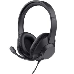 Auriculares Trust Ayda Max/ con Micrófono/ Jack 3.5/ Negros 8713439254600 25460 TRU-AUR AYDA MAX BK