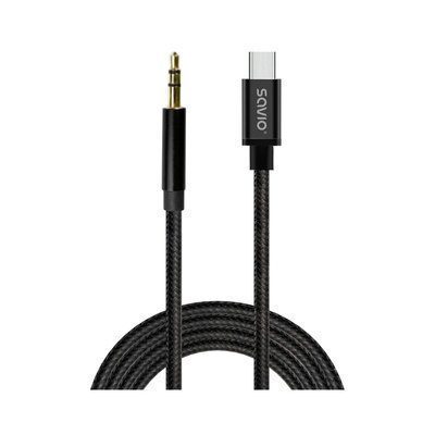 CABLE USB-C A MINI-JACK SAVIO CL-187 1M 5901986049579 P/N: | Ref. Artículo: