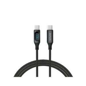CABLE USB-C SAVIO CL-174 NEGRO 5901986047803 P/N:  | Ref. Artículo: