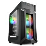 CAJA ATX SHARKOON VG6-W RGB 2XUSB3.0 RGB  SIN FUENTE NEGRO 4044951026814 4044951026814