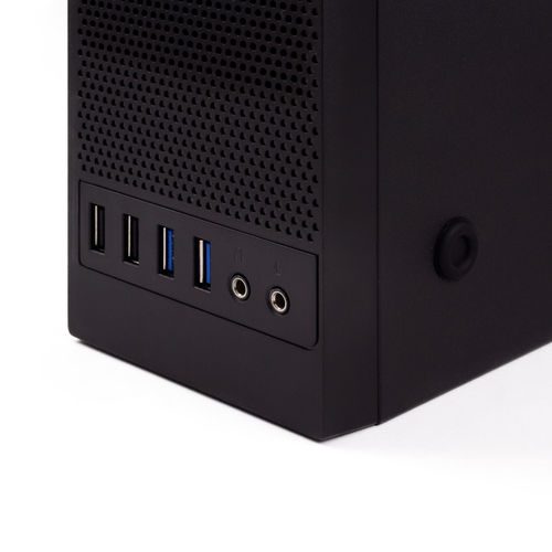 CAJA SEMITORRE/MICRO-ATX COOLBOX T360 SLIM 300W 80+ USB3.0 NEGRO - Imagen 2