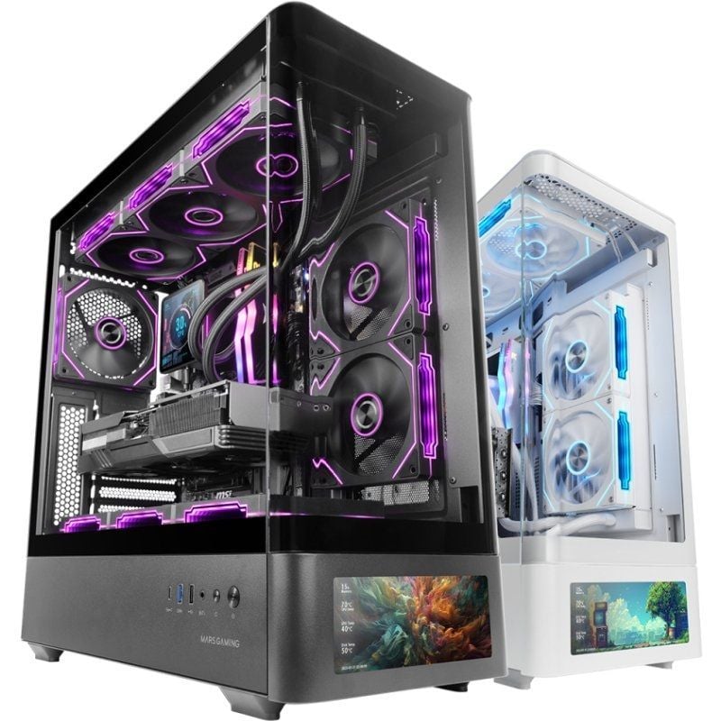 Caja Gaming Semitorre Mars Gaming MC-LCDPRO 8435693112709 MCLCDPRO TAC-CAJA MC-LCDPRO BK