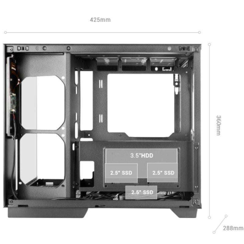 Caja Gaming Semitorre Mars Gaming MC-MIRAGE/ Blanca - Imagen 5