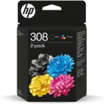 Cartucho de Tinta Original HP nº308 Multipack/ Negro + Tricolor 196786390135 6L6S6UE HP-C 6L6S6UE