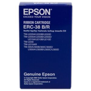 Cinta Nylon Epson ERC-38/ Negro/ Roja 4965957301838 C43S015376 EPS-CINTA C43S015376
