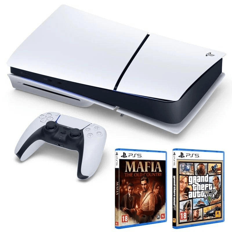 Consola Sony Playstation 5 - PS5 Slim Estándar 1TB/ Incluye Mando Dual Sense y Juego GTA V + Mafia: The Old Country/ Chassis E - Imagen 2