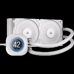 Corsair Nautilus 240 RS LCD Procesador Sistema de refrigeración líquida todo en uno 12 cm Blanco 1 pieza(s) 0840440400349 | P/N: CW-9061032-WW | Ref. Artículo: 1404146