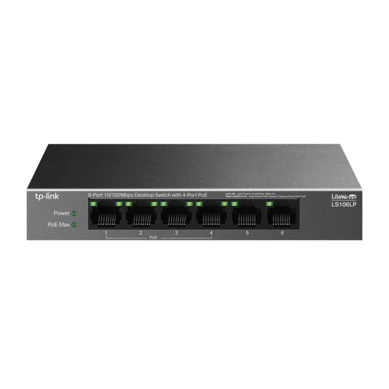 DESKTOP SWITCH 6-PORT 10/100MBPSWITH 4-PORT POE+ 4895252504606 LS106LP