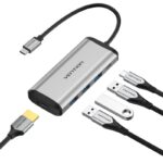 Docking USB Tipo-C Vention CNBHB/ 1xHDMI 4K/ 3xUSB/ 1xUSB Tipo-C PD/ Gris 6922794741348 CNBHB VEN-DOCK CNBHB
