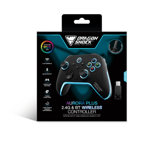Dragonshock Aurora Plus Negro Bluetooth/RF/USB Gamepad Analógico/Digital Android, PC, Playstation 3, iOS - Imagen 9