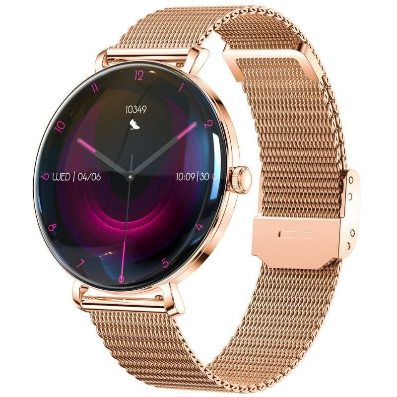 Forever Smartwatch Lucca SB-370/ Notificaciones/ Frecuencia Cardiaca/ Oro Rosa/ Incluye Correa Moteada - Imagen 2