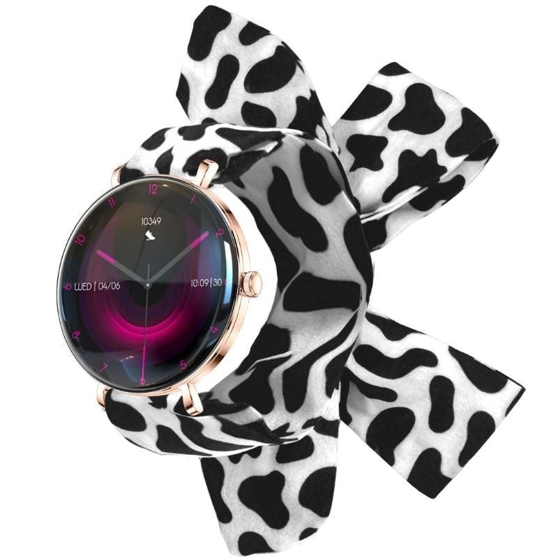 Forever Smartwatch Lucca SB-370/ Notificaciones/ Frecuencia Cardiaca/ Oro Rosa/ Incluye Correa Moteada 5907504526034 GSM193533 FRV-RELOJ SB-370 RG SB