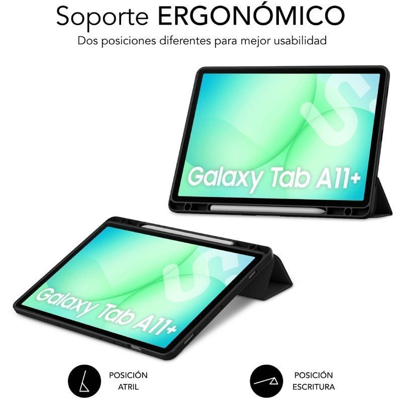 Funda Subblim Clear Shock Case para Samsung A11+/ Negra - Imagen 2