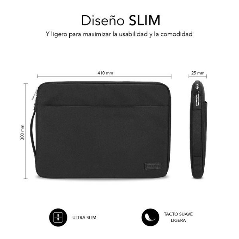 Funda Subblim Urban Laptop Sleeve para Portátiles hasta 15.6"/ Negra - Imagen 3