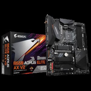 Gigabyte B550 AORUS ELITE AX V2 placa base AMD B550 Zócalo AM4 ATX 4719331809904 | P/N: GAB55AEW2-00-G | Ref. Artículo: 1343263