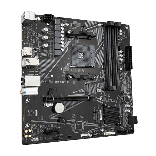 Gigabyte B550M K 1.0 placa base AMD B550 Zócalo AM4 micro ATX - Imagen 3