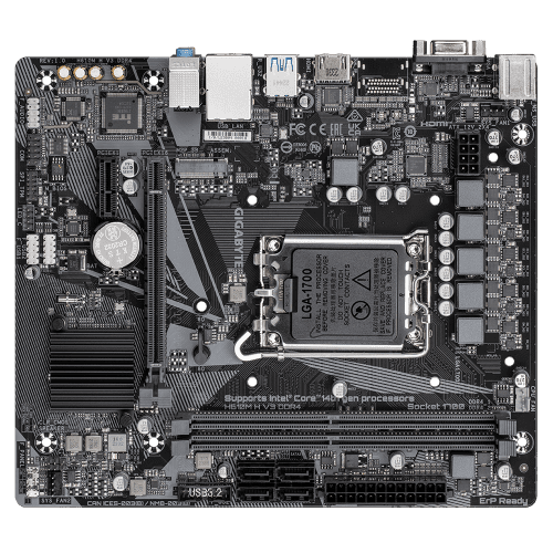 Gigabyte H610M H V3 DDR4 placa base Intel H610 Express LGA 1700 micro ATX - Imagen 4