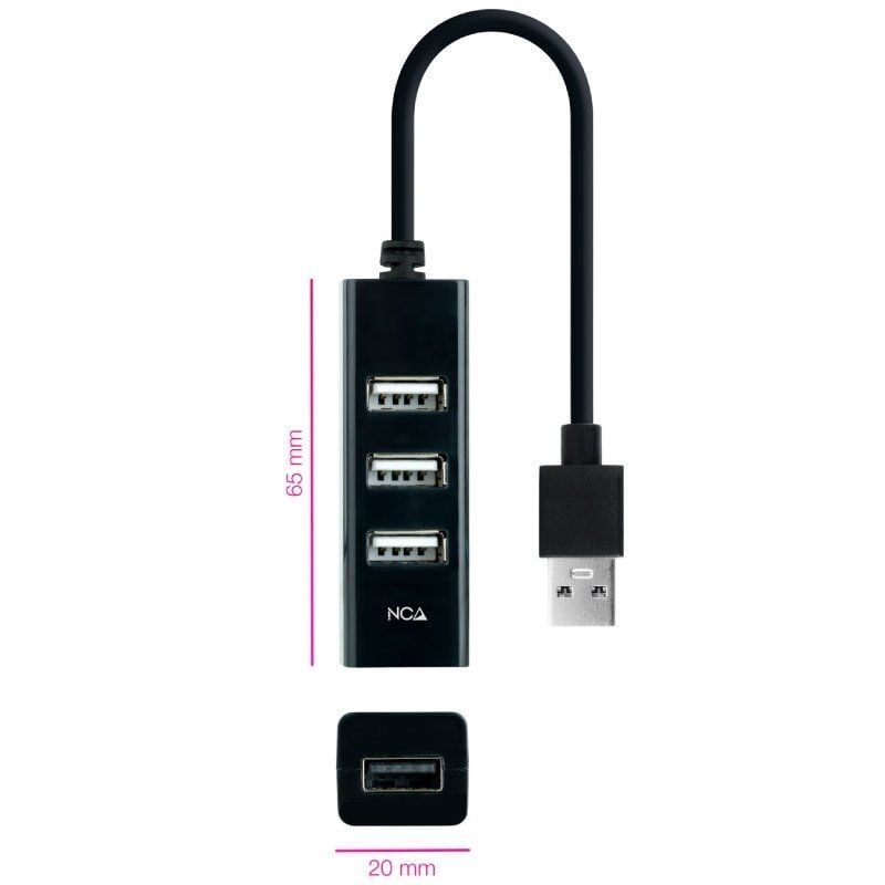 Hub USB 2.0 Nanocable 10.16.4404/ 4xUSB - Imagen 2