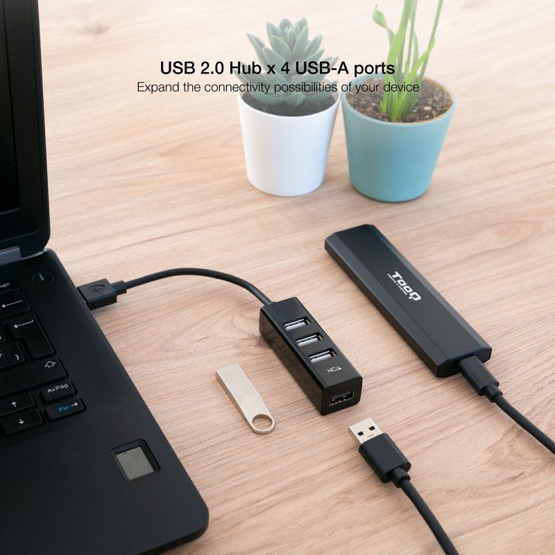 Hub USB 2.0 Nanocable 10.16.4404/ 4xUSB - Imagen 3