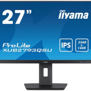 IIYAMA PANTALLA 27" IPS WQHD CON SOPORTE AJUSTABLE EN ALTURA Y FRECUENCIA DE ACTUALIZACIÓN DE 100HZ 4948570124657 | P/N: XUB2793QSU-B7 | Ref. Artículo: 1390317