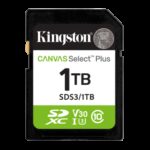 Kingston Technology 1 TB SDXC Canvas Select Plus Gen3 150 MB/s C10 UHS-I U3 V30 0740617348378 | P/N: SDS3/1TB | Ref. Artículo: 1400996