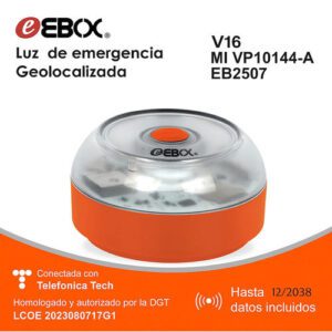 LUZ DE EMERGENCIA EBOX V16IOT EB2503 BALIZA LUZ DE EMERGENCIA HOMOLOGADA POR LA DGT (A) P/N: V16lOT EB 2503 | Ref. Artículo: BALIZA-EB2503-V16IOT-A