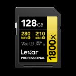 Lexar Professional 1800x 128 GB SDXC UHS-II Clase 10 0843367127535 | P/N: LSD1800128G-B2NNG | Ref. Artículo: 1400323