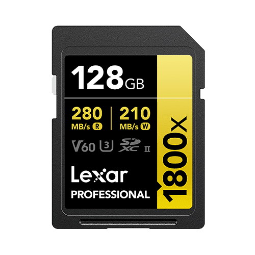 Lexar Professional 1800x 128 GB SDXC UHS-II Clase 10 0843367127535 | P/N: LSD1800128G-B2NNG | Ref. Artículo: 1400323