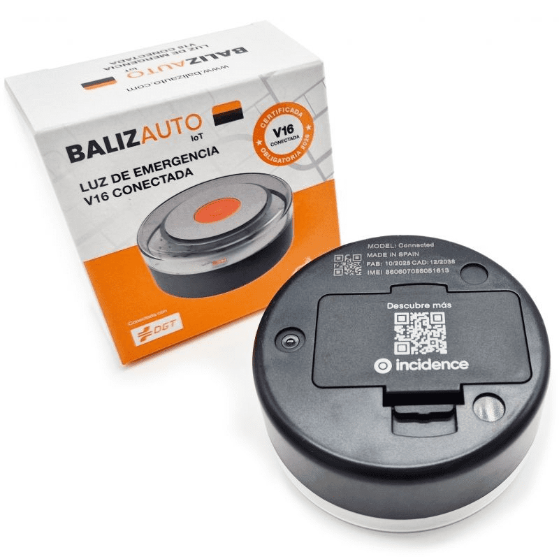 Luz baliza de emergencia para coche Balizauto Connected V16 PD-000093/ Homologada/ Base Imantada/ Geolocalizable/ Funciona a Pilas - Imagen 3