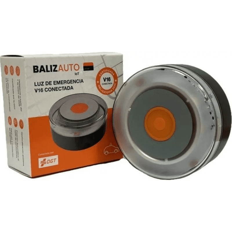 Luz baliza de emergencia para coche Balizauto Connected V16 PD-000093/ Homologada/ Base Imantada/ Geolocalizable/ Funciona a Pilas 8437021730937 PD-000093 BLZA-LUZ CONNECTED V16