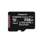 MICROSD KINGSTON 256GB CL10 UHS-I CANVAS SELECT PLUS + ADAPTADOR  P/N: SDCS2/256GB | Ref. Artículo: SDCS2/256GB