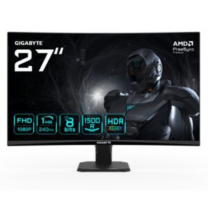 MONITOR GAMING GIGABYTE G27QFC2 27" 2560x1440 QHD 240Hz VA Curvo 1 ms HDR 4719331868024 20VM0-GS27FC2BM-1EKS