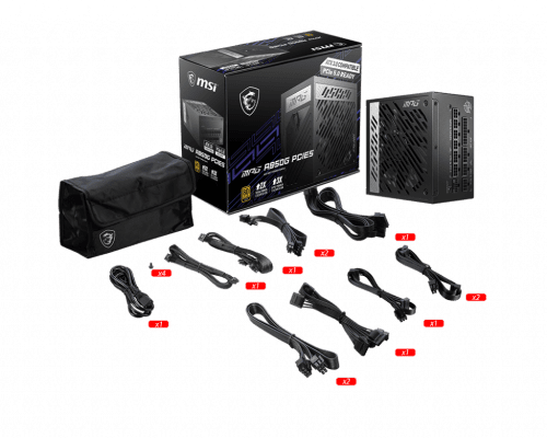 MSI MPG A850G PCIE5 unidad de fuente de alimentación 850 W 24-pin ATX ATX Negro - Imagen 5