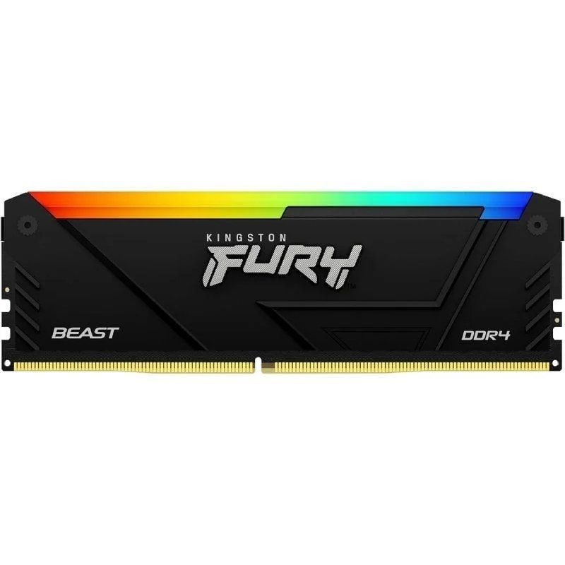 Memoria RAM Kingston FURY Beast RGB 32GB/ DDR4/ 3200MHz/ 1.35V/ CL16/ DIMM 740617337488 KF432C16BB2A/32 KIN-FB KF432C16BB2A 32