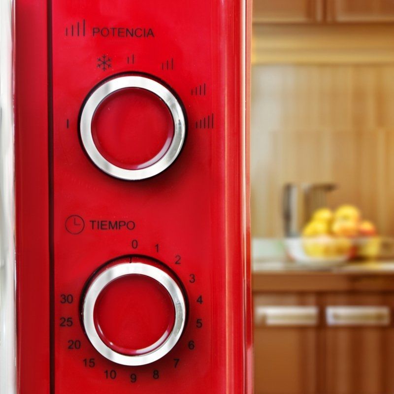 Microondas Grunkel Vintage MW-20ROJO/ 700W/ Capacidad 20L/ Rojo - Imagen 3