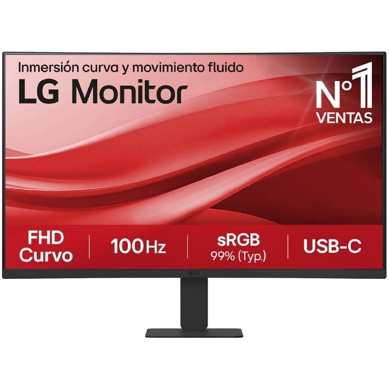 Monitor Curvo LG 27U421A-B 27"/ Full HD/ Negro 8806096323809 27U421A-B.AEUQ LG-M 27U421A-B