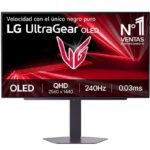 Monitor Gaming LG UltraGear 27GX704A-B 27"/ QHD/ 0.03ms/ 240Hz/ OLED/ Regulable en Altura/ Negro 8806096599921 27GX704A-B LG-M 27GX704A-B