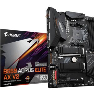 PLACA BASE GIGABYTE B550 AORUS ELITE AX V2 AM4 MATX 4XDDR4 4719331809904 GAB55AEW2-00-G15