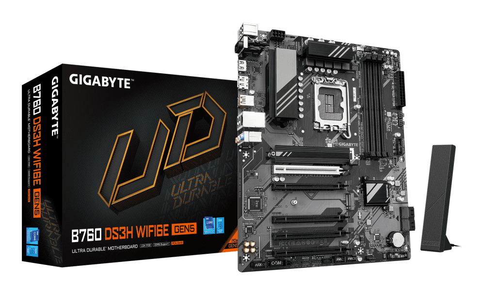 PLACA BASE GIGABYTE B760 DS3H WIF6E GEN5 1700 AX ATX 4XDDR5 4719331872939 9MB76S365-00-G10