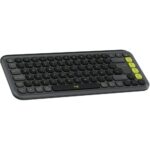 | P/N: 920-013068 | Cod. Artículo: MGS0000024634 Teclado logitech pop icon keys inalambrico grafito - verde