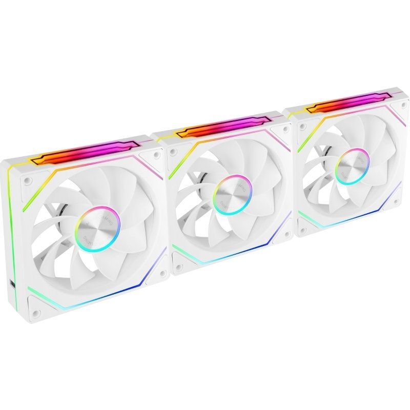 Pack 3 Ventiladores Invertidos Mars Gaming MF-LINKFINITYKIT2R/ 12cm/ ARGB/ Blancos - Imagen 2