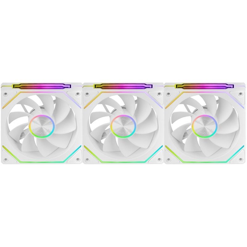 Pack 3 Ventiladores Invertidos Mars Gaming MF-LINKFINITYKIT2R/ 12cm/ ARGB/ Blancos - Imagen 5