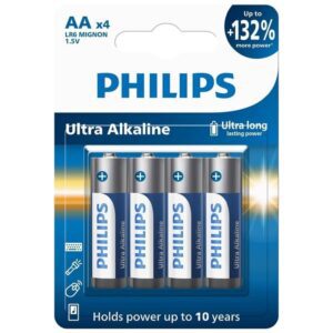 Pack de 4 Pilas AA Philips LR6E4B/10/ 1.5V/ Alcalina 8712581550387 LR6E4B/10 PHIL-PILA LR6E4B 10