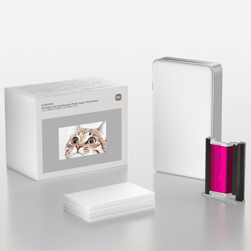 Papel Fotográfico para Sublimación Xiaomi Portable Dye-Sublimation Photo Paper/ 5 x 7.6cm/ 50 Hojas 6932554439682 BHR082PGL XIA-PAPEL P DYE SUB PP 50